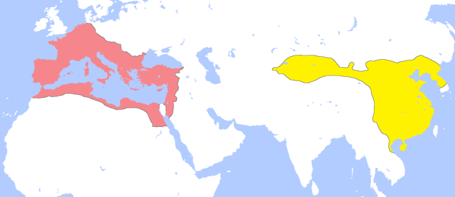 Relazioni diplomatiche tra due Imperi - l'antica Roma e l'antica Xianyang (130 a.C.)